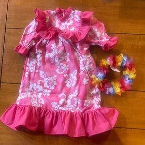 Doll Dress - Fits American Girl - Dress and Lei